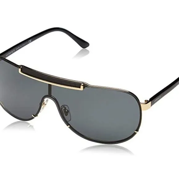 NWT! Versace Sunglasses Black w/ Gold trim SALE!